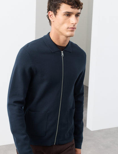 Relaxed Fit Fermuarlı Ceket