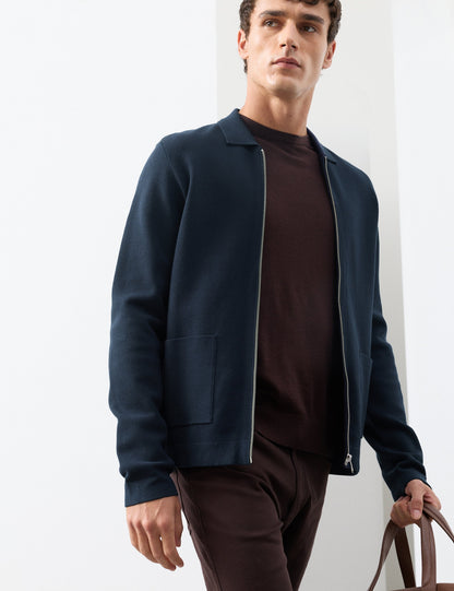 Relaxed Fit Fermuarlı Ceket