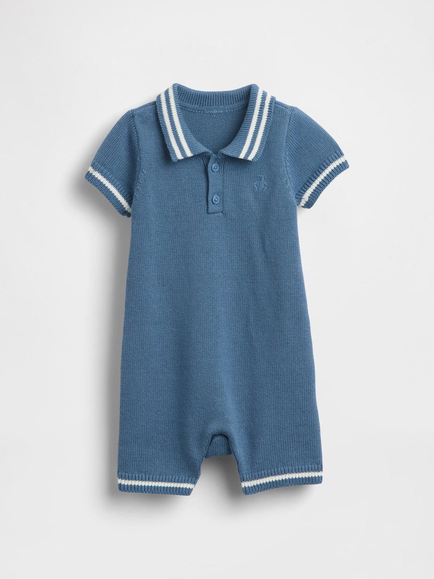 Mavi Polo Kazak Şorty Tulum