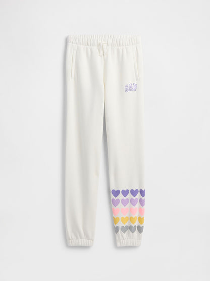 Beyaz Relaxed Gap Logo Jogger Eşofman Altı
