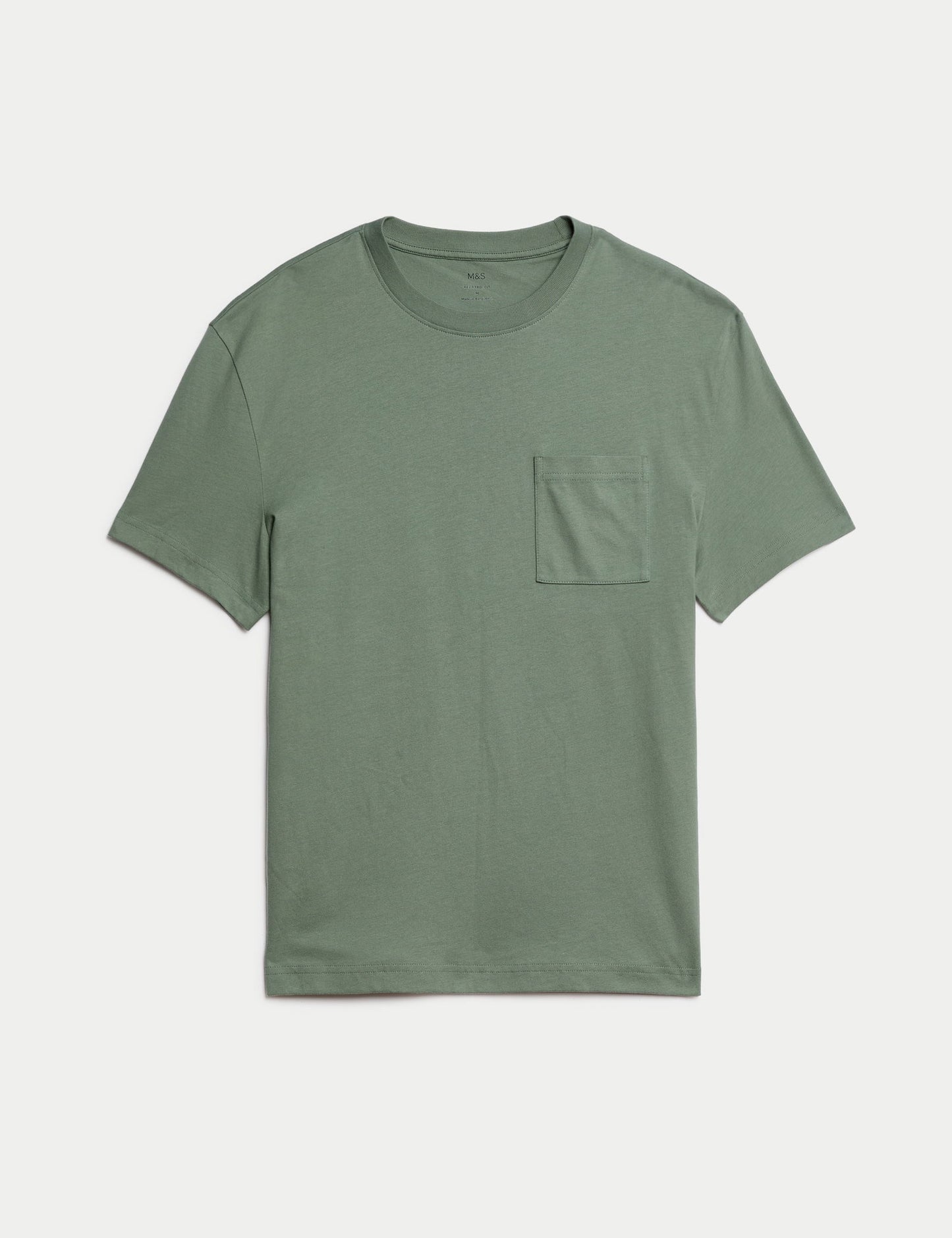 Saf Pamuklu Kısa Kollu T-shirt