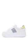 Beyaz Kadın Deri Dolgu Topuk Sneakerbeyaz Kadın Deri Dolgu Topuk Sneaker -        23sfd370418