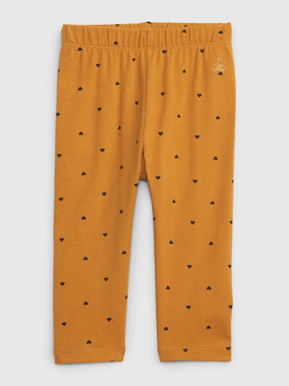 Turuncu Desenli Organik Pamuk Mix And Match Legging Tayt