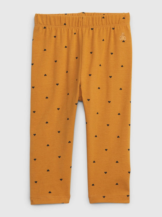 Turuncu Desenli Organik Pamuk Mix And Match Legging Tayt