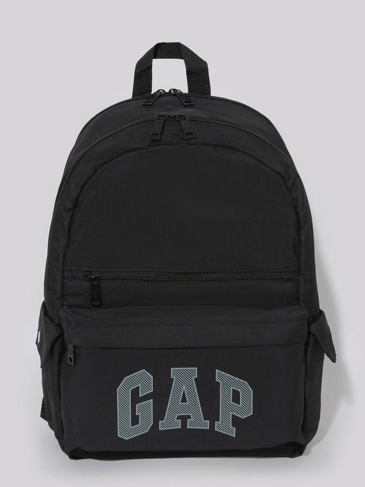 Siyah Gap Logo Çift Bölmeli Sırt Çantası