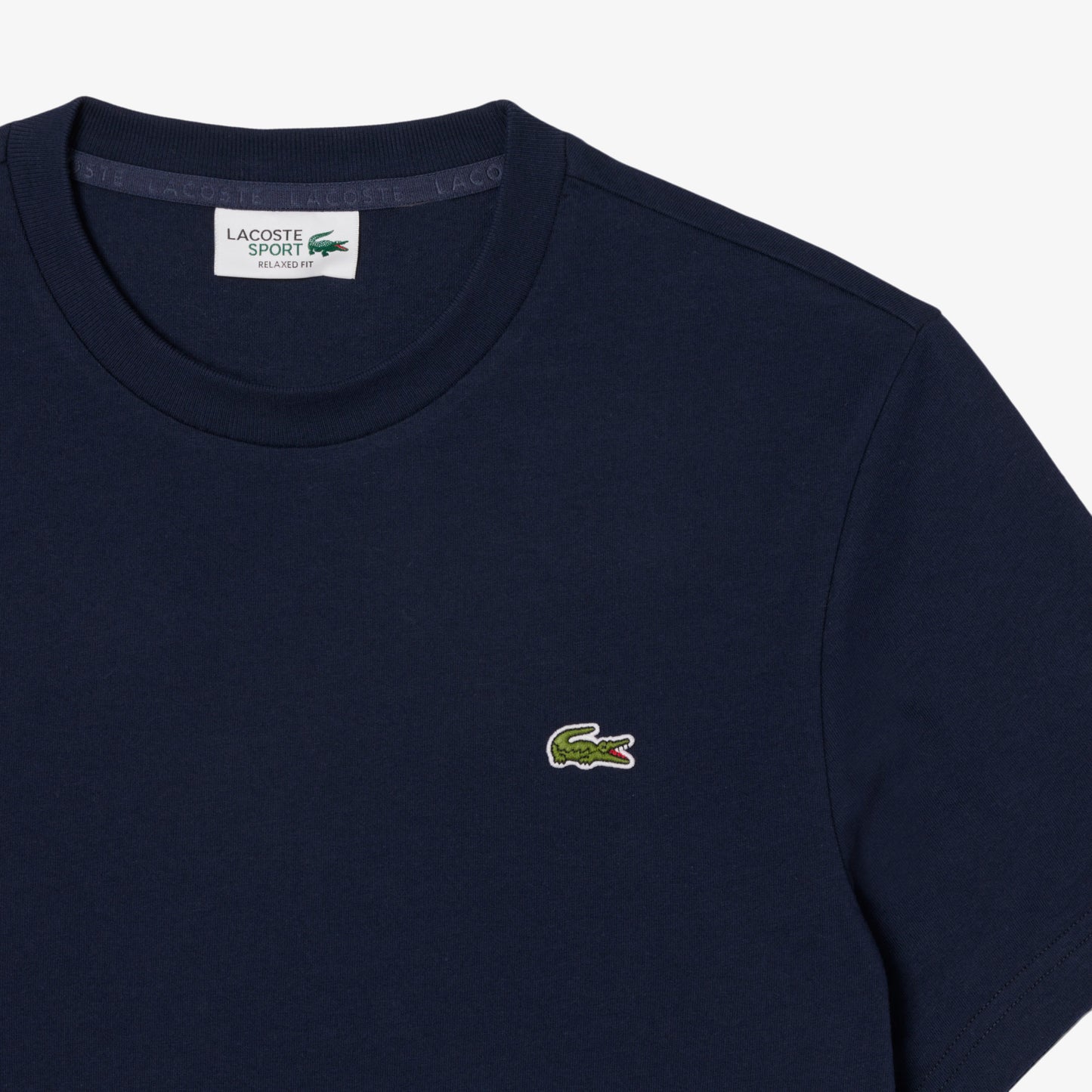 Lacoste X Rolex Paris Unisex Regular Fit Bisiklet Yaka Lacivert T-shirt