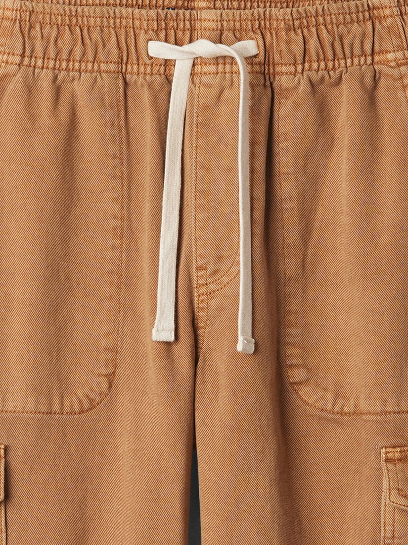 Kahverengi Bağcıklı Ease Kargo Jean Pantolon