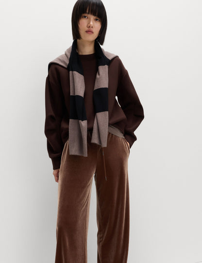 Wide Leg Kadife Jogger Eşofman Altı