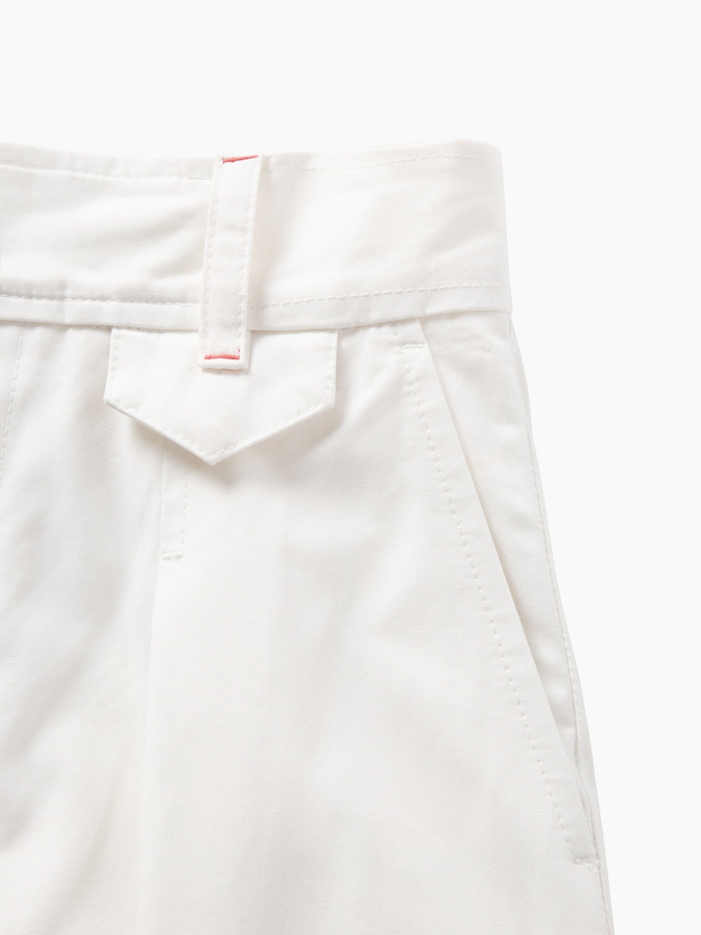 Beyaz Gap × Victoria Beckham High Rise Pileli Arc Pantolon