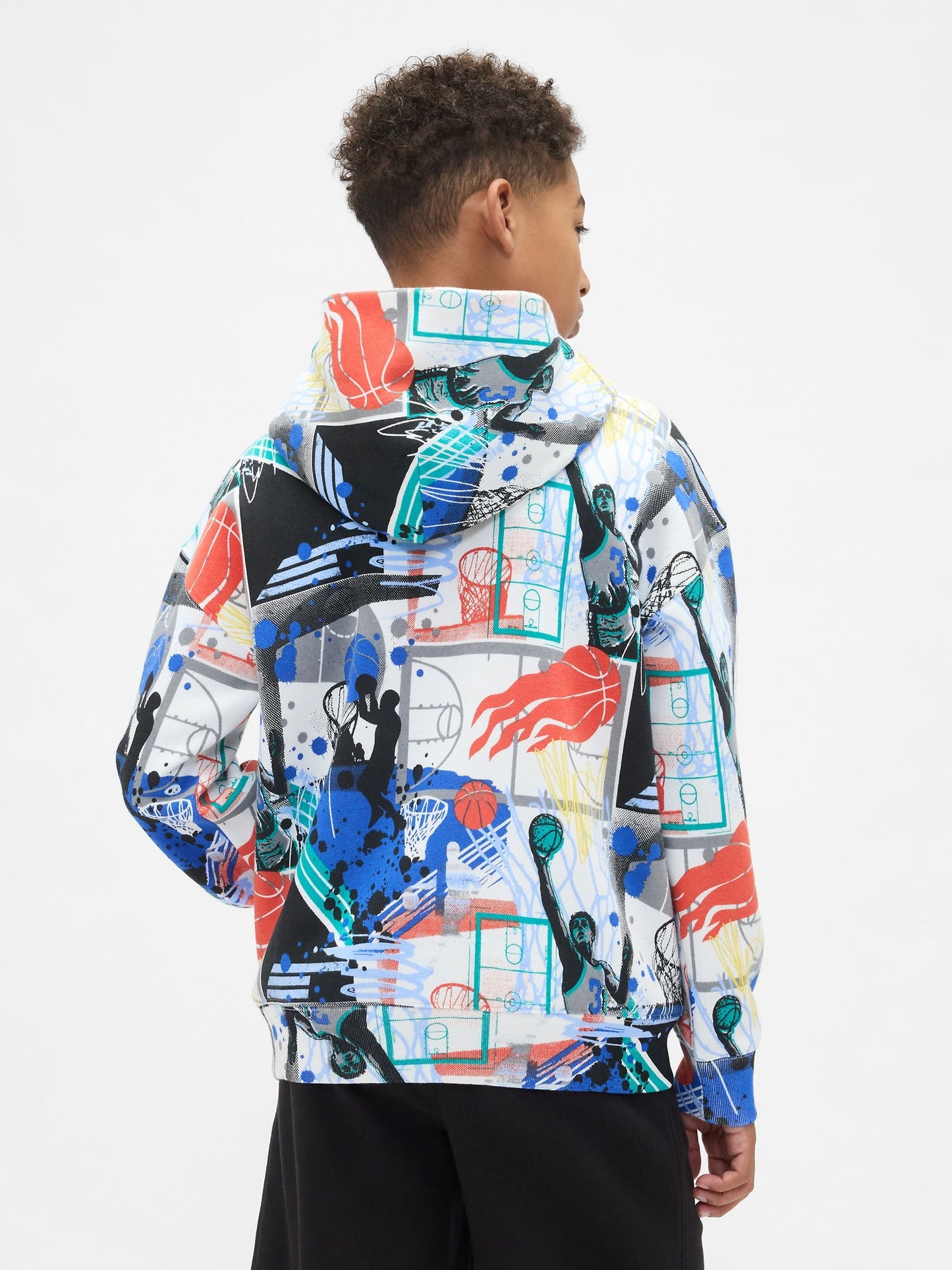 Çok Renkli Vintagesoft Relaxed Grafik Sweatshirt