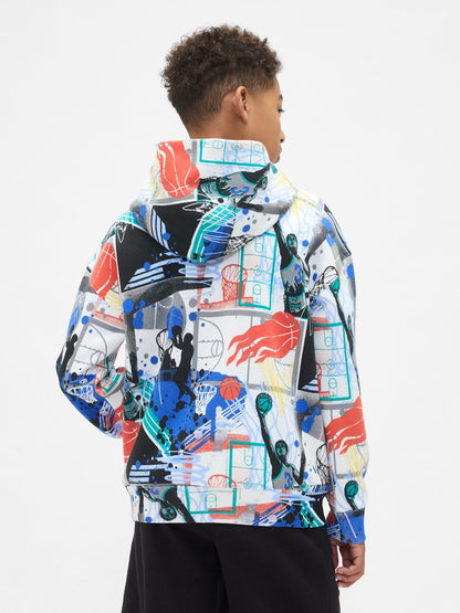 Çok Renkli Vintagesoft Relaxed Grafik Sweatshirt