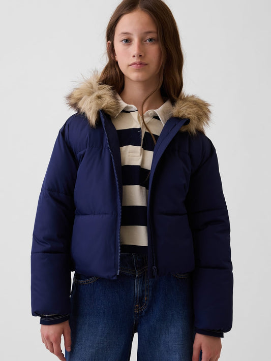 Açık Pembe Relaxed Puffer Şişme Mont