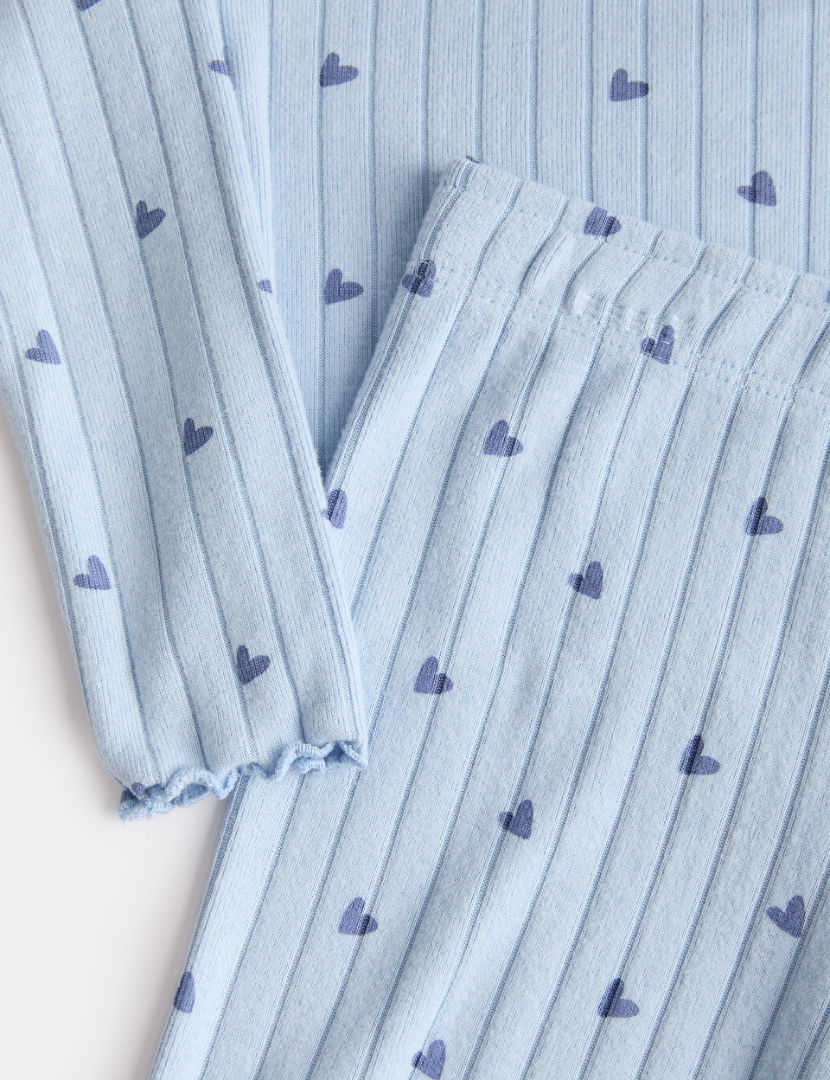 Kalp Detaylı Pijama Takımı