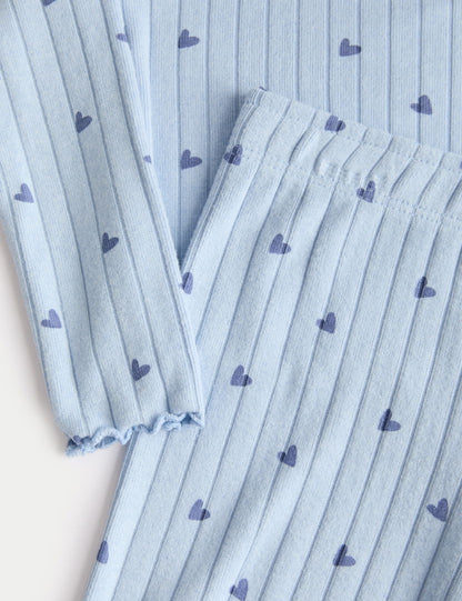 Kalp Detaylı Pijama Takımı