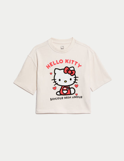 %100 Pamuklu Hello Kitty:trade_mark: T-shirt (2-8 Yaş)