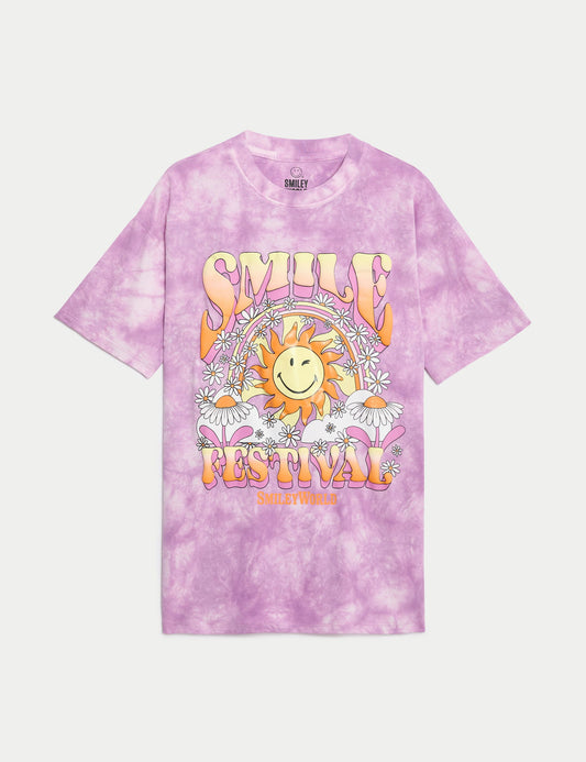 Saf Pamuklu Smileyworld® T-shirt (6-16 Yaş)