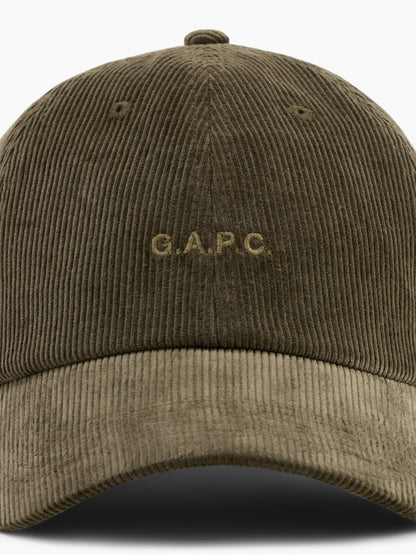 Yeşil Gap × A.p.c. Logo Kadife Şapka