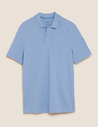 Saf Pamuklu Polo Yaka T-shirt