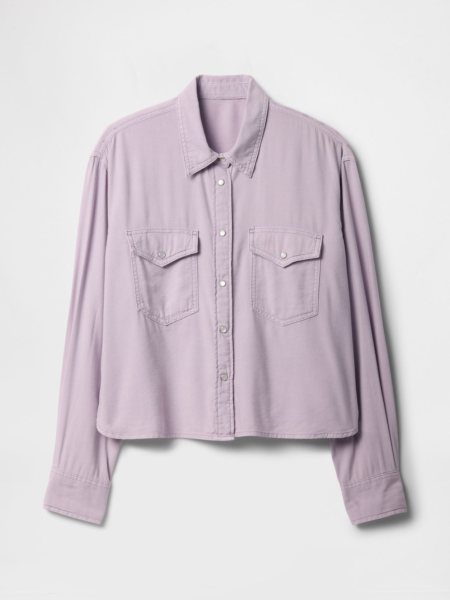 Lila Denim Western Gömlek