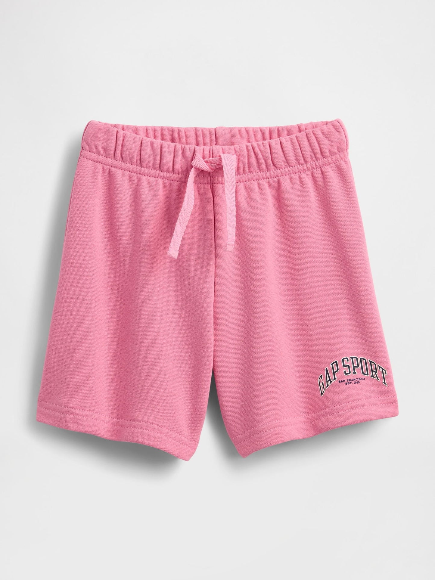 Pembe Gap Logo Fransız Havlu Kumaş Grafik Pull-on Şort