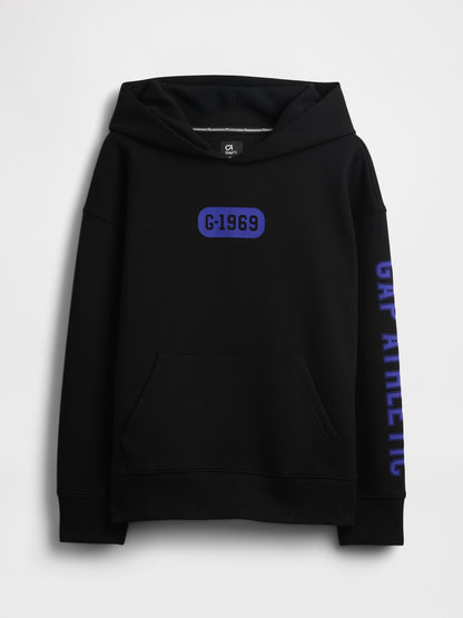 Siyah Sweatshirt Gapfit Tech Hızlı Kuruyan Logo