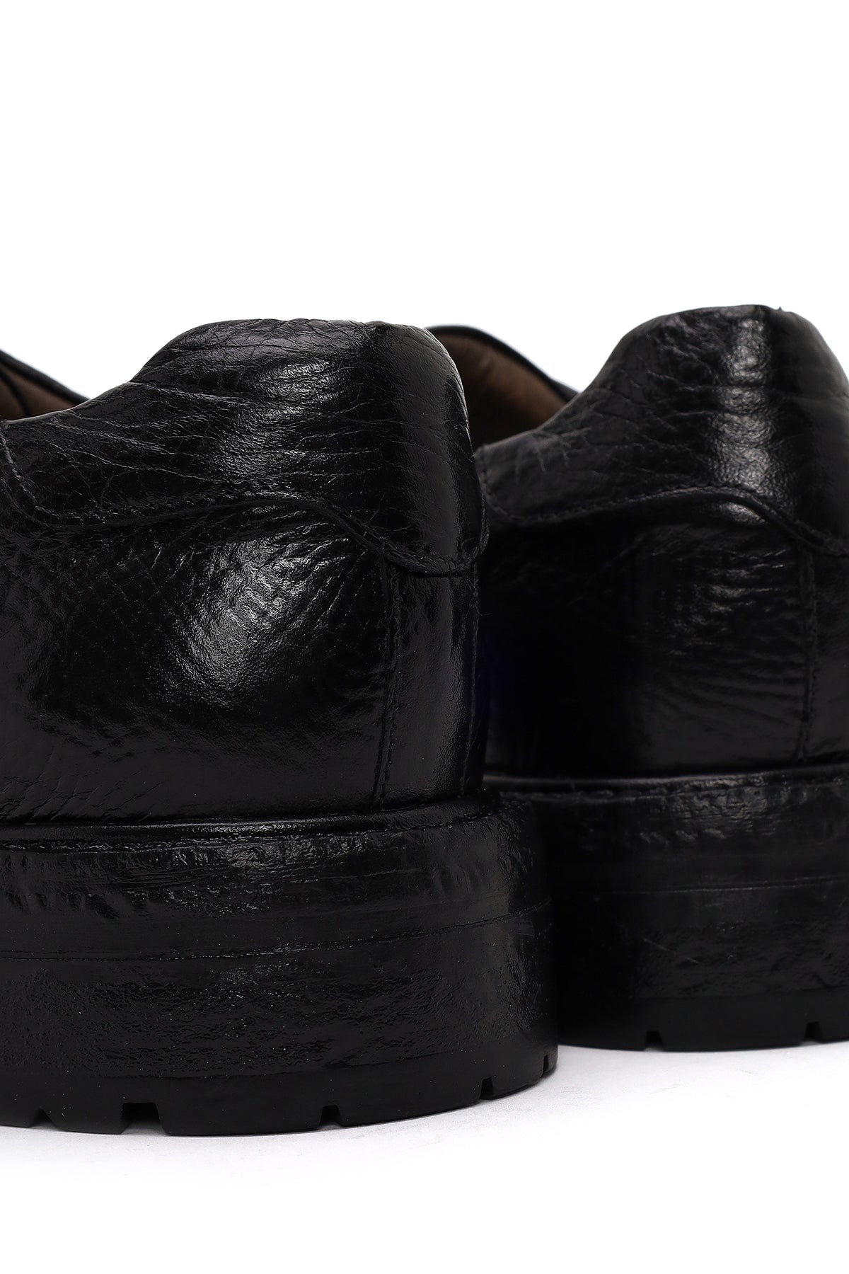 Derimod Black Erkek Siyah Bağcıklı Deri Casual Ayakkabı
