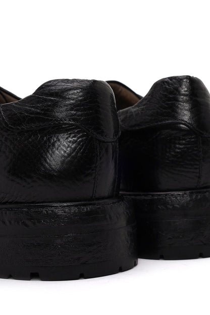 Derimod Black Erkek Siyah Bağcıklı Deri Casual Ayakkabı