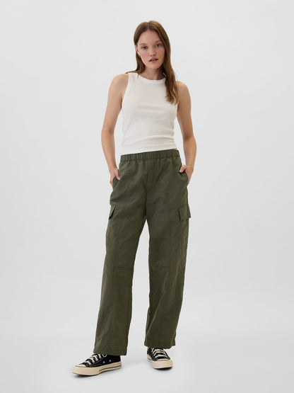 Haki Gapfit Crinkle Paraşüt Pantolon