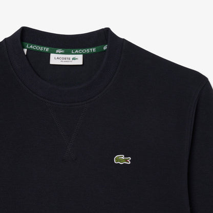 Lacoste Kadın Relaxed Fit Bisiklet Yaka Lacivert Sweatshirt