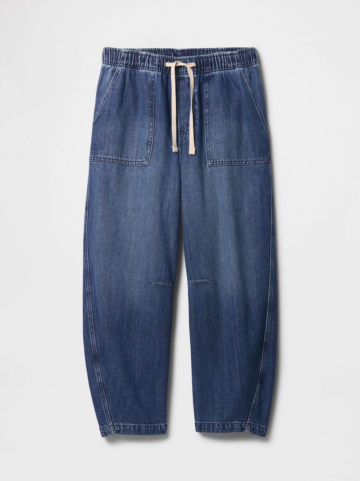 Mavi Mid Rise Supersoft Pull-on Barrel Jean Pantolon