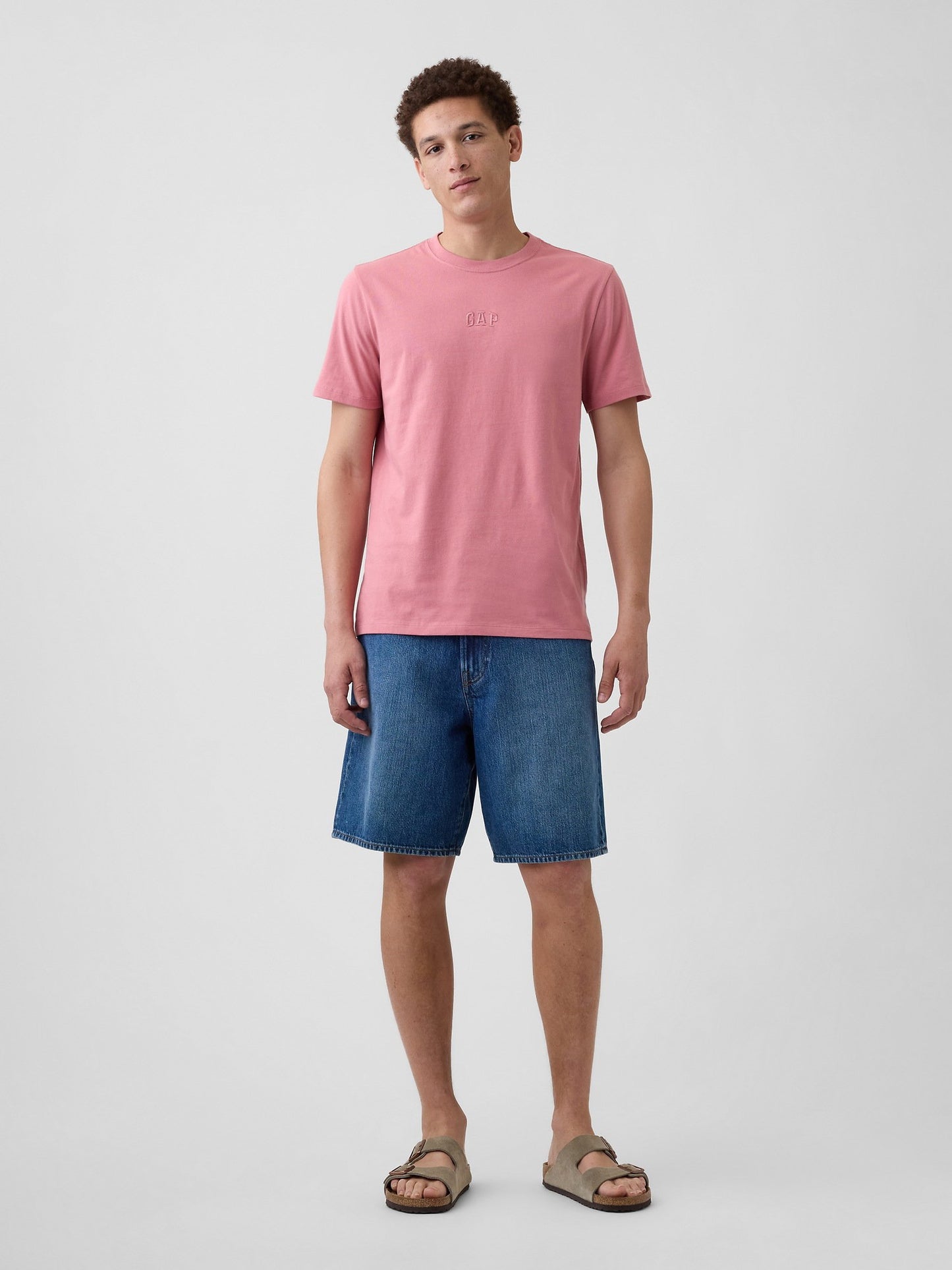 Açık Kırmızı Everyday Soft Gap Mini Logo T-shirt