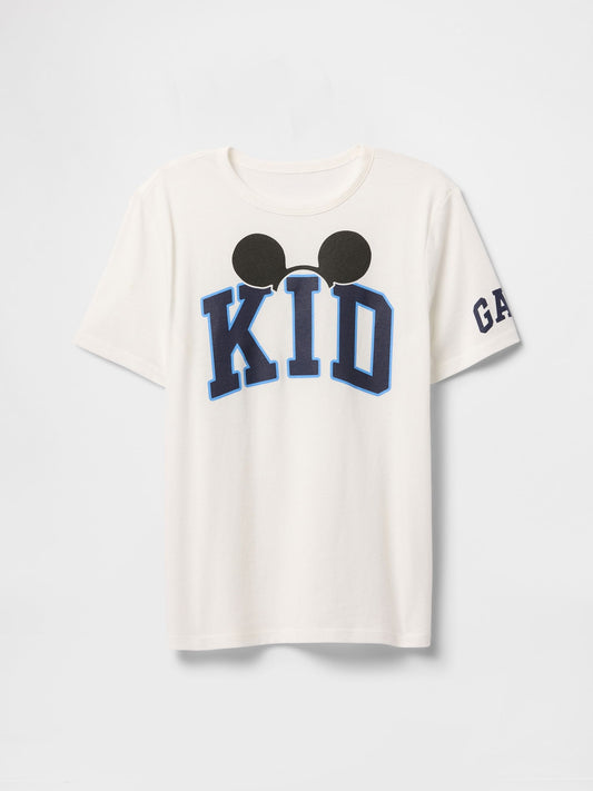 Beyaz GapKids × Disney Grafik T-Shirt