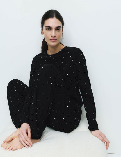 Saf Pamuklu Pijama Takımı