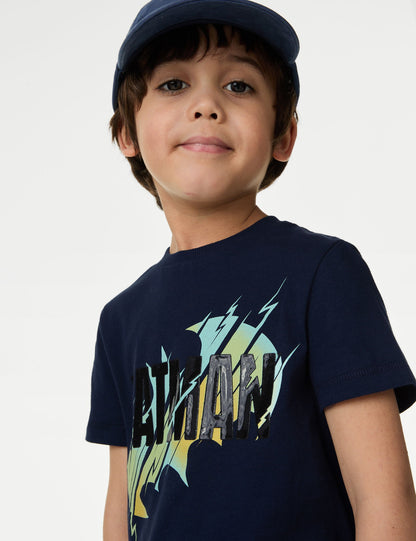 Saf Pamuklu Batman™ T-shirt (2-8 Yaş)