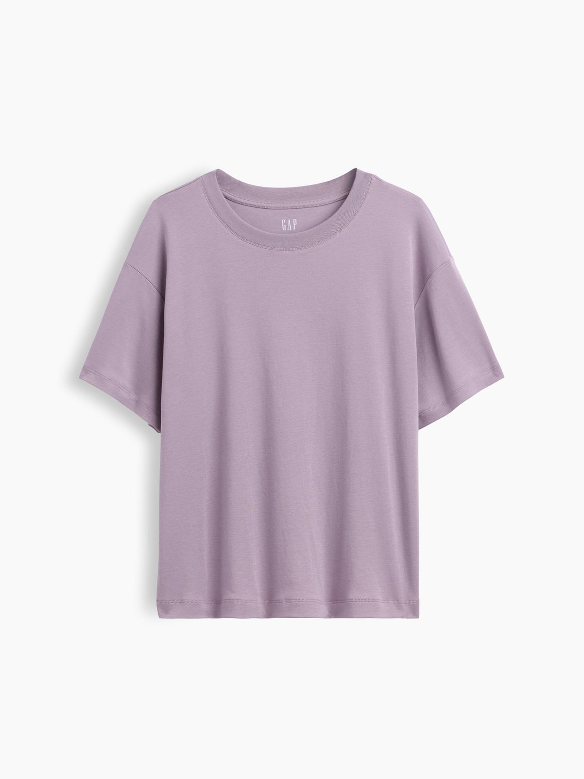 Lila Supima® Pamuk Relaxed T-shirt