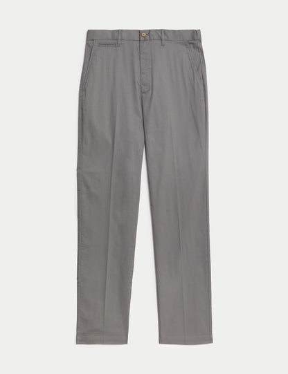 Regular Fit Hafif Dokulu Chino Pantolon