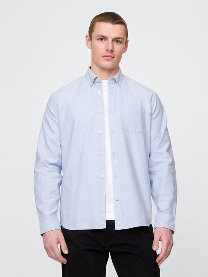 Açık Mavi Standart Fit Oxford Gömlek