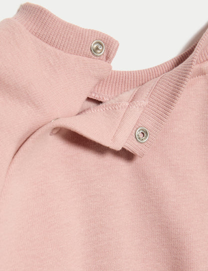 Pamuk Karışımlı Sweatshirt (0–3 Yaş)