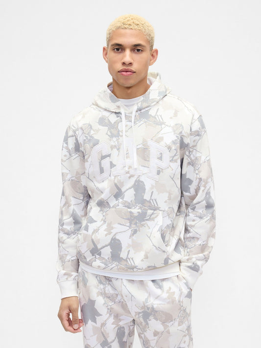 Gri Relaxed Gap Logo Kamuflaj Sweatshirt