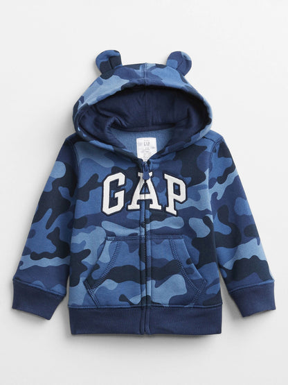 Kamuflaj Gap Logo Baskılı Sweatshirt