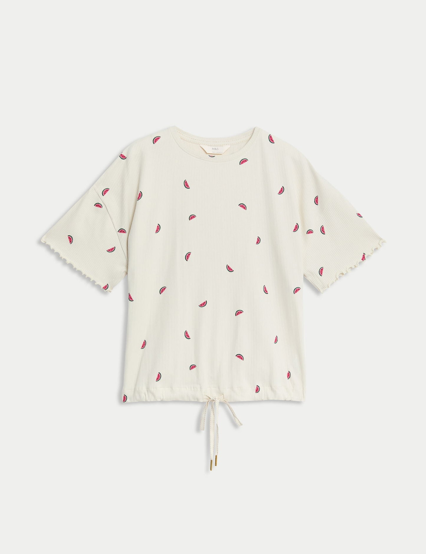 Regular Fit Kısa Kollu Pijama Üstü