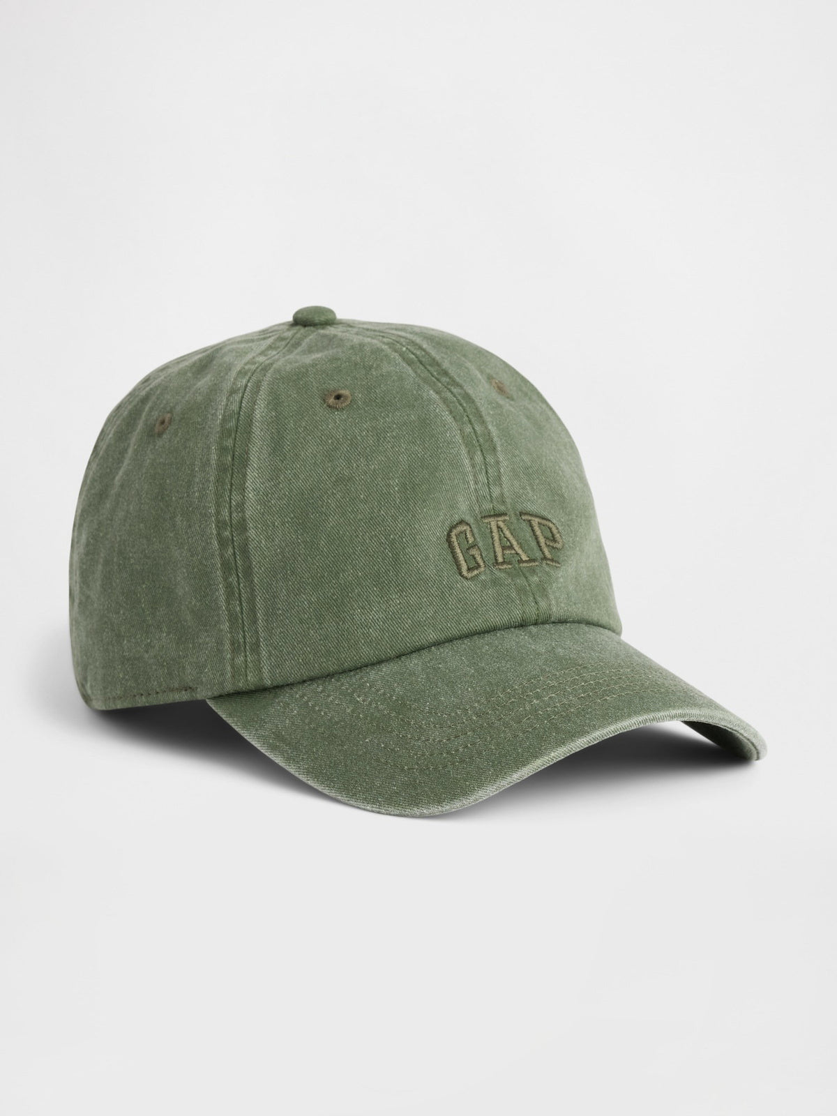 Haki Washed Logo Beyzbol Şapka