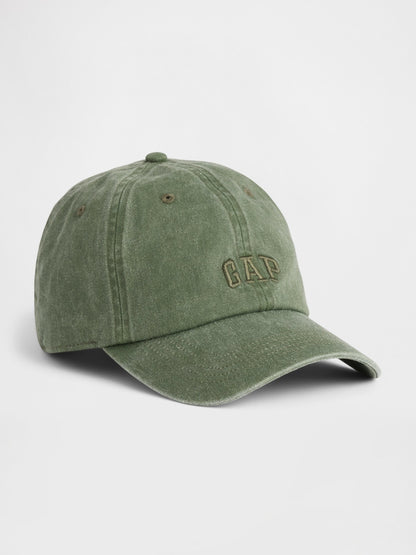 Haki Washed Logo Beyzbol Şapka
