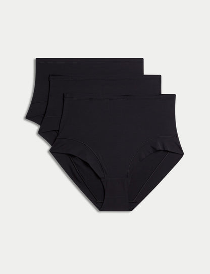3'lü Flexifit™ Yüksek Bel Şort Külot