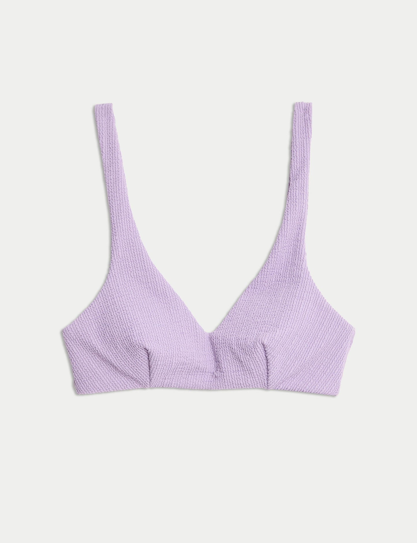 Dokulu Dolgulu Derin V Yaka Bikini Üstü