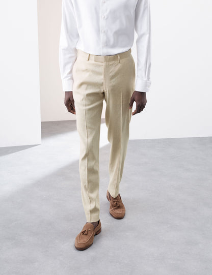 Keten Karışımlı Tailored Fit Takım Pantolonu