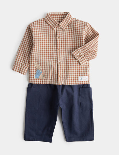Peter Rabbit™ Saf Pamuklu Gömlek Ve Pantolon Seti