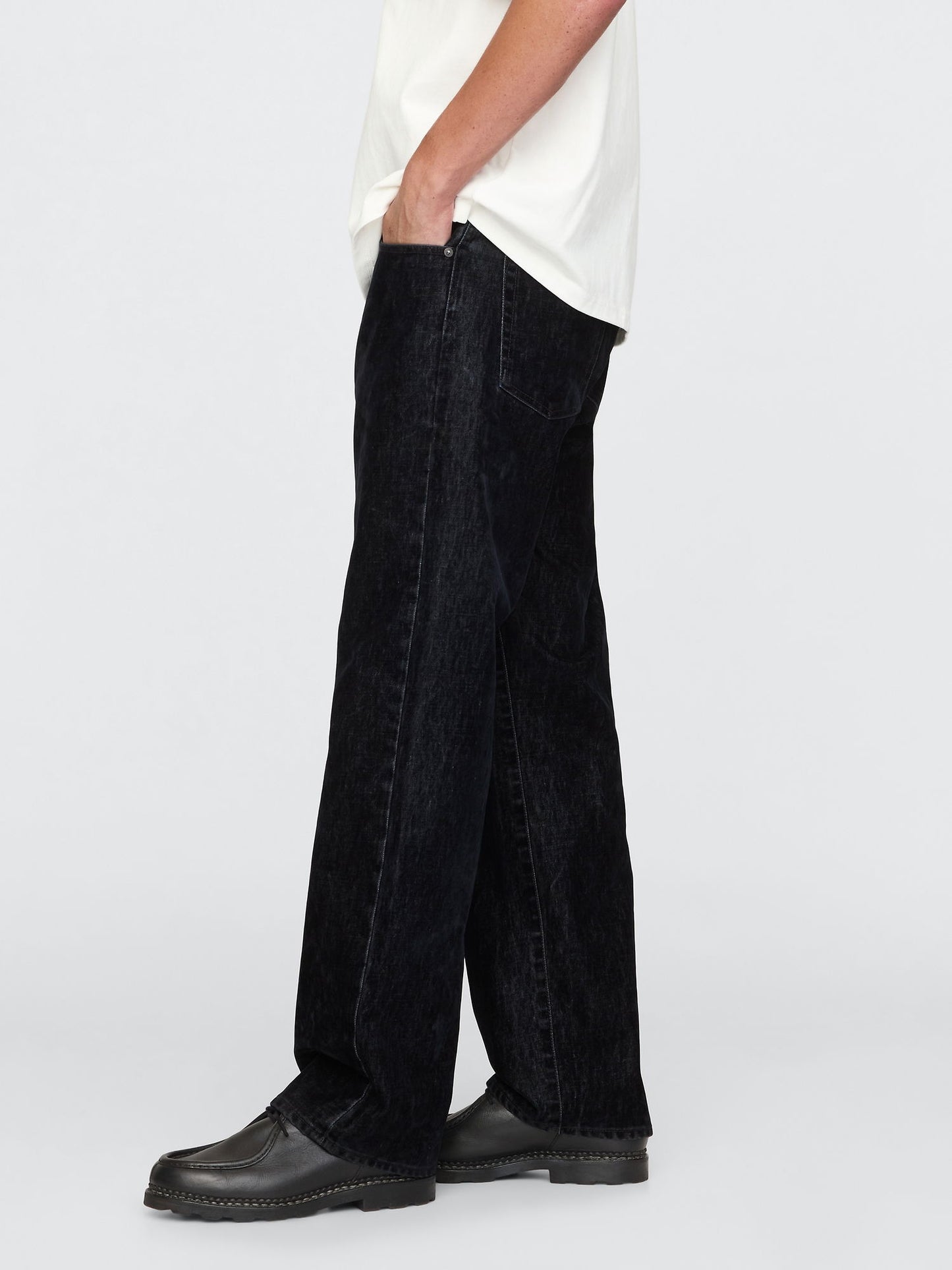Lacivert Loose Jean Pantolon