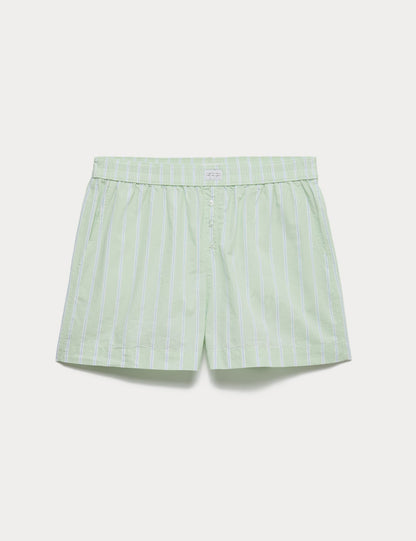 Çizgili Pijama Şortu