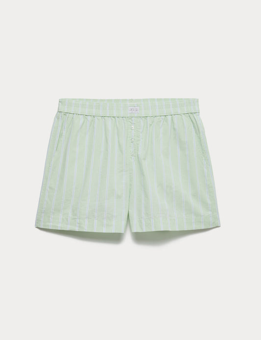 Çizgili Pijama Şortu